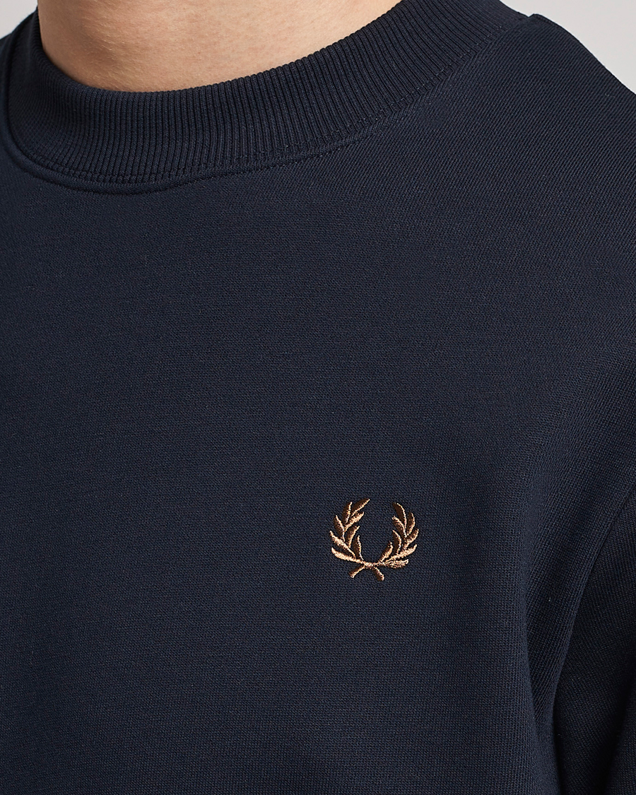 Herren | Pullover | Fred Perry | Crew Neck Sweatshirt Navy