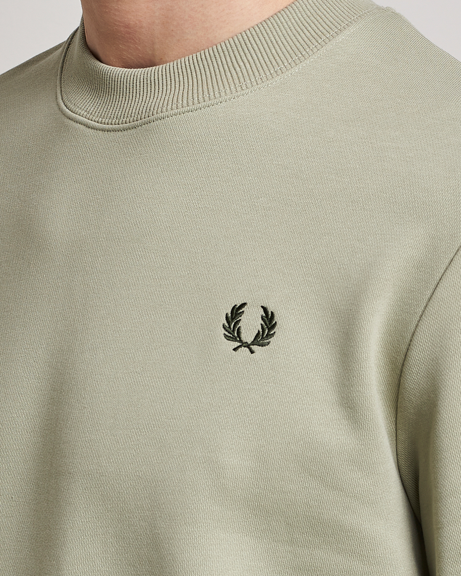 Herren | Pullover | Fred Perry | Crew Neck Sweatshirt Sea Gras