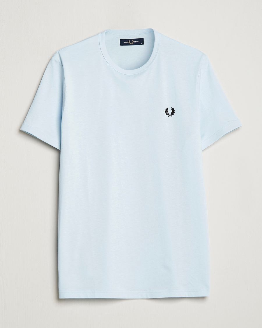 Herren | T-Shirts | Fred Perry | Ringer T-Shirt Light Ice