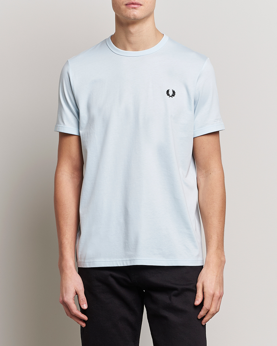 Herren | T-Shirts | Fred Perry | Ringer T-Shirt Light Ice