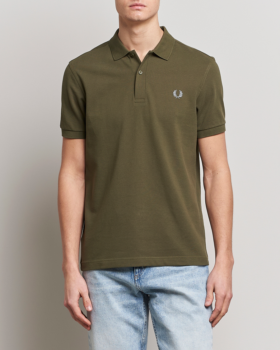 Herren | Poloshirts | Fred Perry | Plain Polo Shirt Uniform Green
