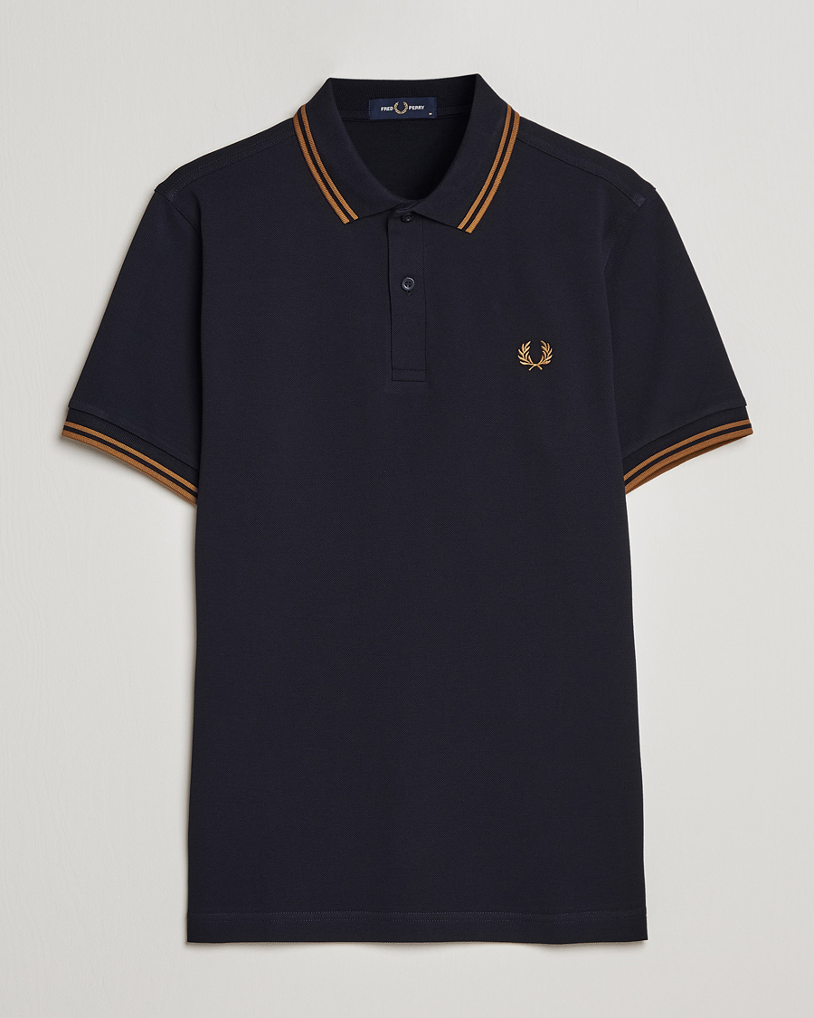 Herren | Poloshirts | Fred Perry | Twin Tipped Polo Shirt Navy