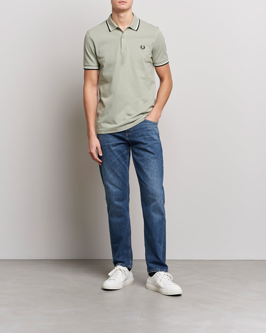 Herren | Poloshirts | Fred Perry | Twin Tipped Polo Shirt Sea Gras