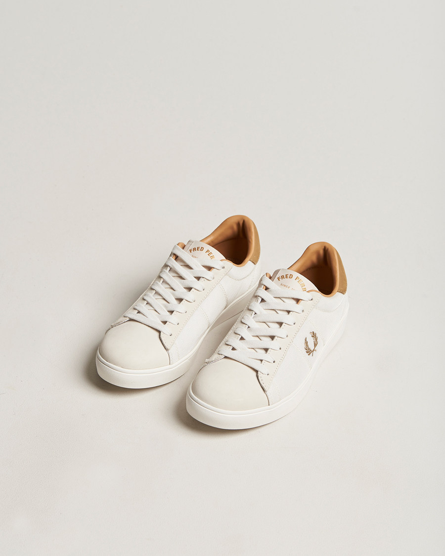 Herren | Fred Perry Spencer Mesh Sneaker Snow White | Fred Perry | Spencer Mesh Sneaker Snow White