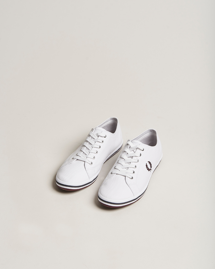 Herren | Fred Perry Kingston Twill Sneaker White | Fred Perry | Kingston Twill Sneaker White