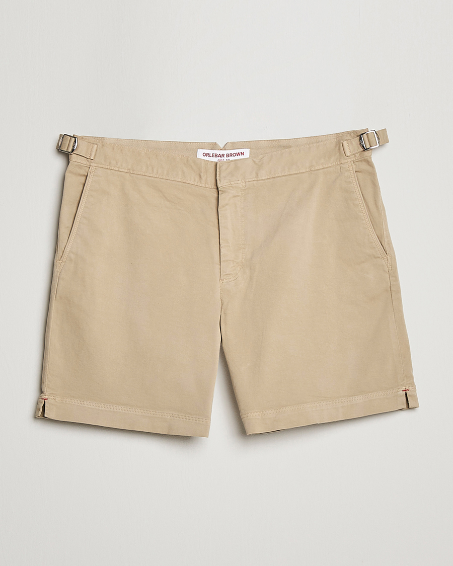 Herren | Shorts | Orlebar Brown | Bulldog Cotton Stretch Twill Shorts Sand Dune