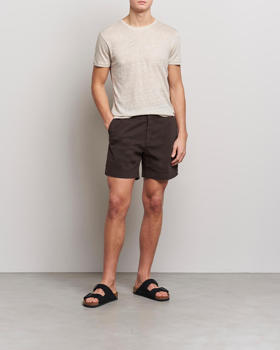 Herren | Shorts | Orlebar Brown | Bulldog Cotton Stretch Twill Shorts Truffle