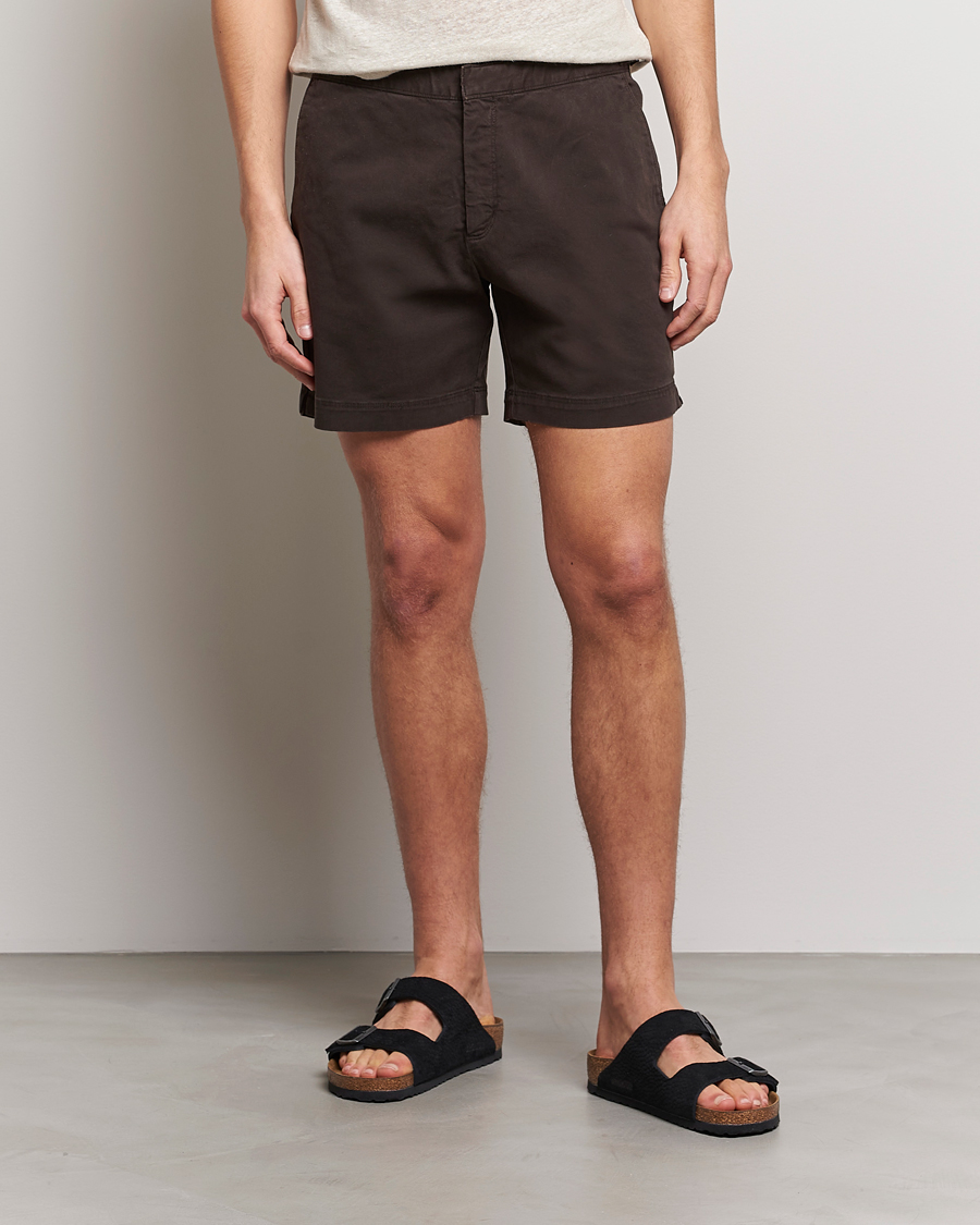 Herren | Shorts | Orlebar Brown | Bulldog Cotton Stretch Twill Shorts Truffle