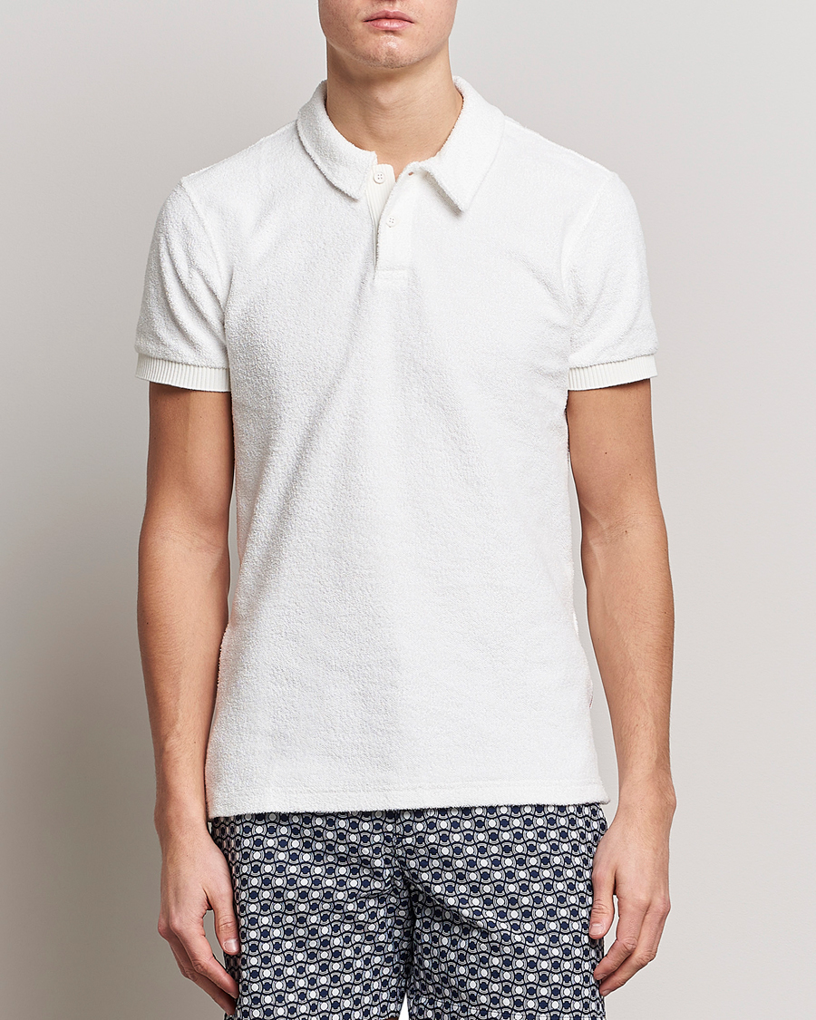 Herren | Poloshirts | Orlebar Brown | Lorenzo Cotton Terry Polo Cloud