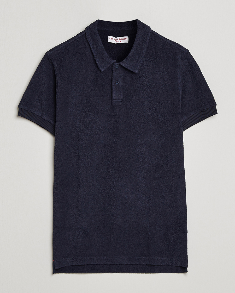 Herren | Poloshirts | Orlebar Brown | Lorenzo Cotton Terry Polo Night Iris