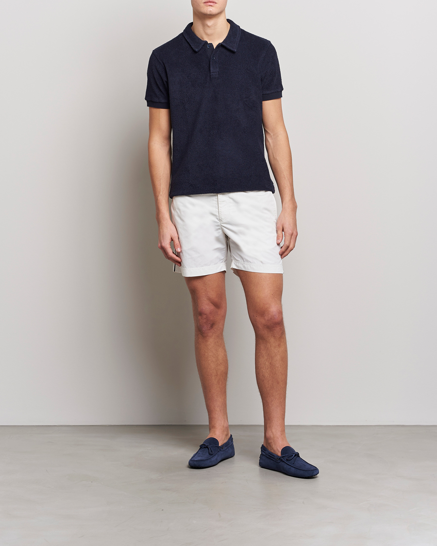 Herren | Poloshirts | Orlebar Brown | Lorenzo Cotton Terry Polo Night Iris