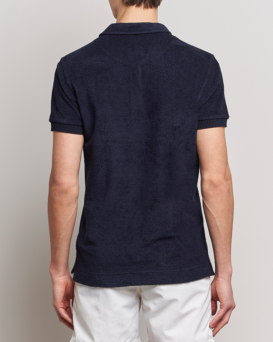 Herren | Poloshirts | Orlebar Brown | Lorenzo Cotton Terry Polo Night Iris