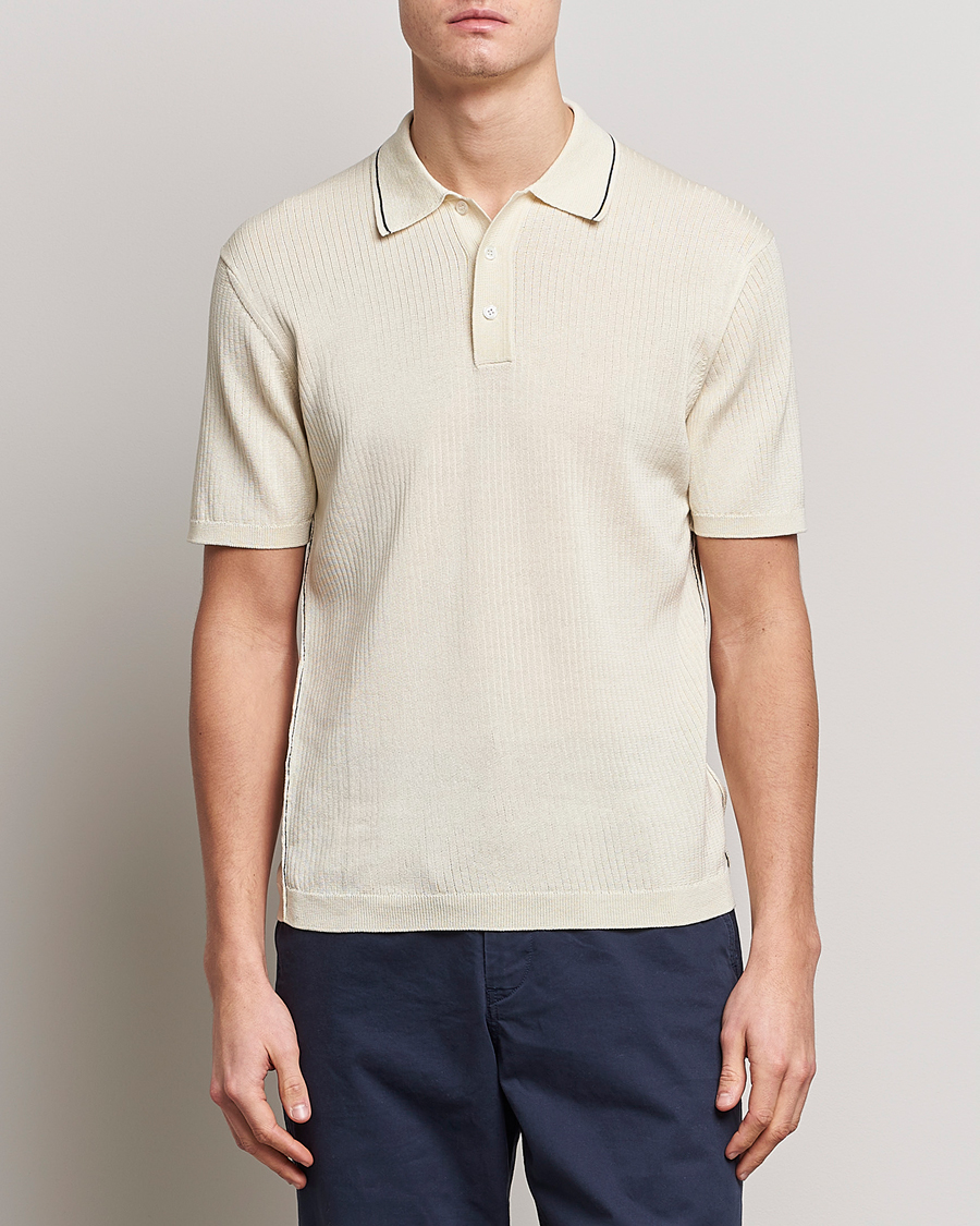 Herren | Poloshirts | Orlebar Brown | Maranon Organic Cotton Rib Tipping Polo Sea Mist