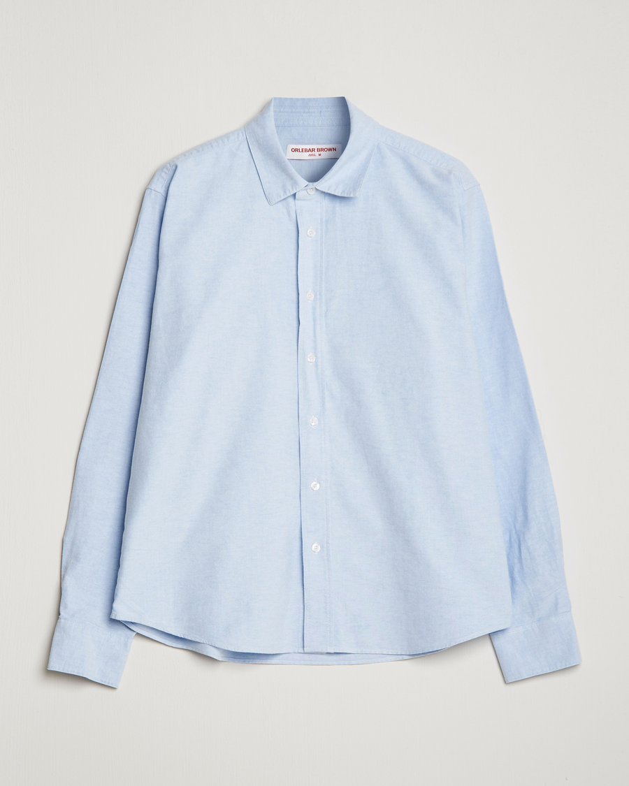 Herren | Hemden | Orlebar Brown | Grasmoor Relaxed Fit Tape Rim Shirt Serenity Blue