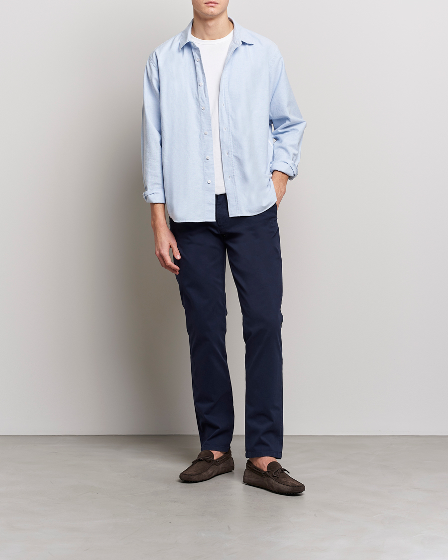 Herren | Hemden | Orlebar Brown | Grasmoor Relaxed Fit Tape Rim Shirt Serenity Blue