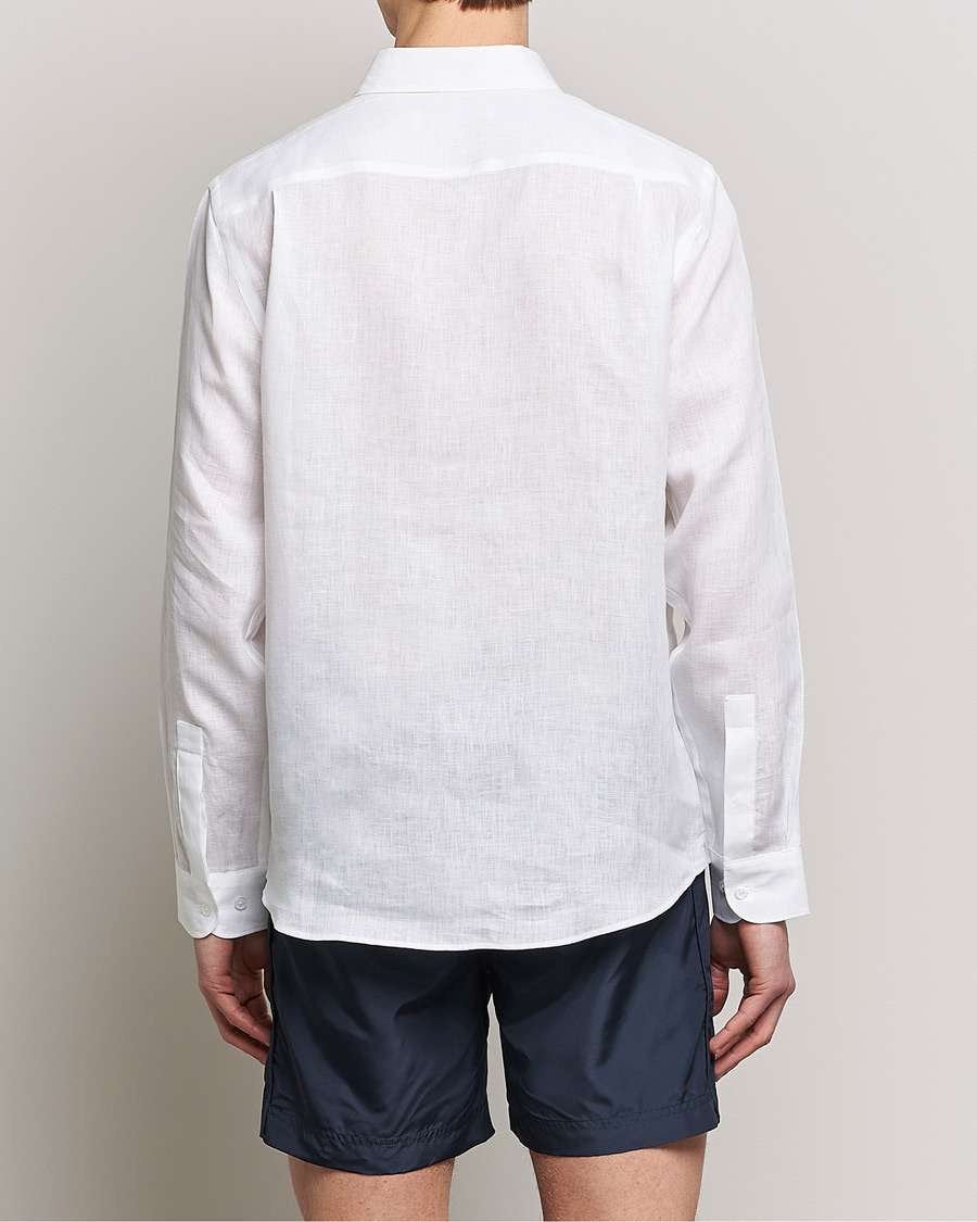 Herren | Hemden | Orlebar Brown | Percy Smart Linen Shirt White