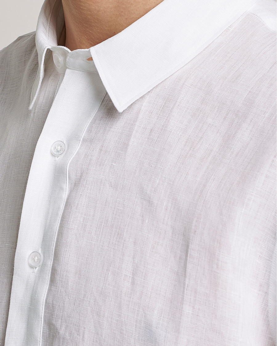 Herren | Hemden | Orlebar Brown | Percy Smart Linen Shirt White