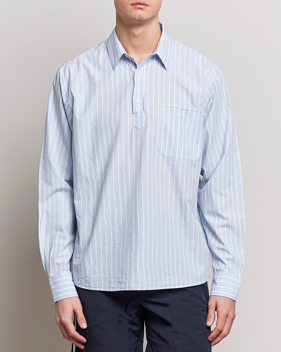 Herren | Hemden | Orlebar Brown | Shanklin Relaxed Fit Overhead Shirt Serenity Blue