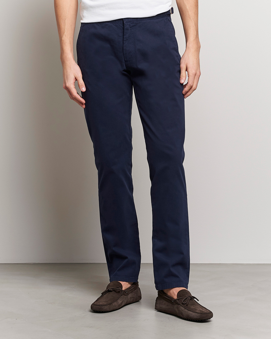 Herren | Hosen | Orlebar Brown | Fallon Cotton Stretch Trousers Dark Navy