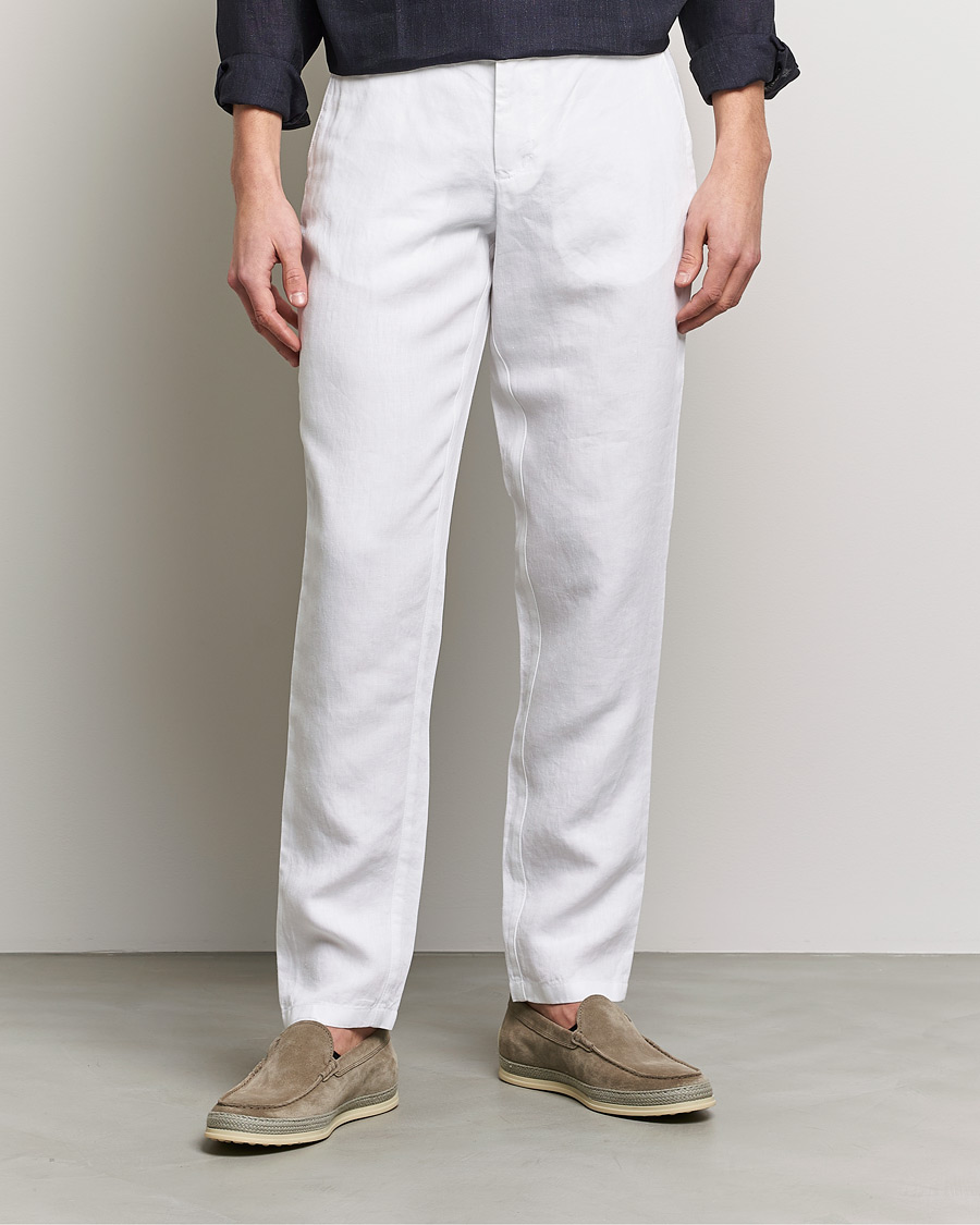 Herren | Hosen | Orlebar Brown | Griffon Linen Trousers White
