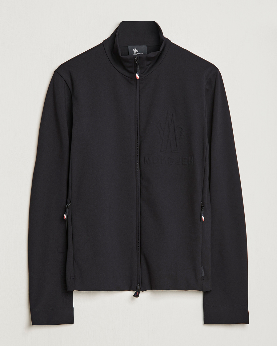 Herren | Pullover | Moncler Grenoble | Embossed Full Zip Cardigan Black