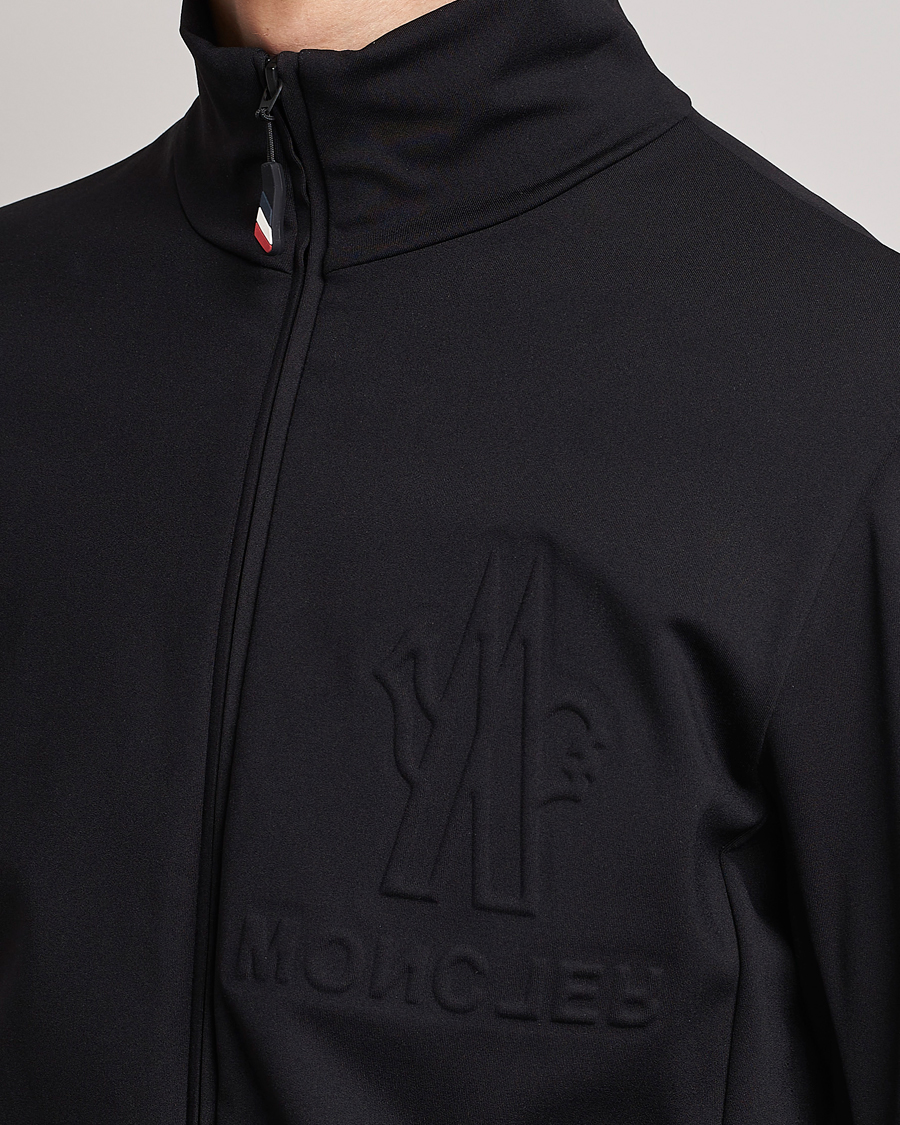 Herren | Pullover | Moncler Grenoble | Embossed Full Zip Cardigan Black