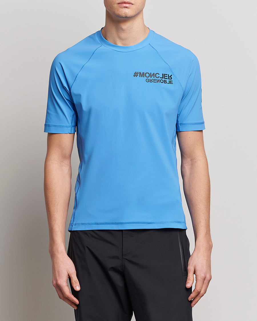 Herren | T-Shirts | Moncler Grenoble | Technical T-Shirt Light Blue
