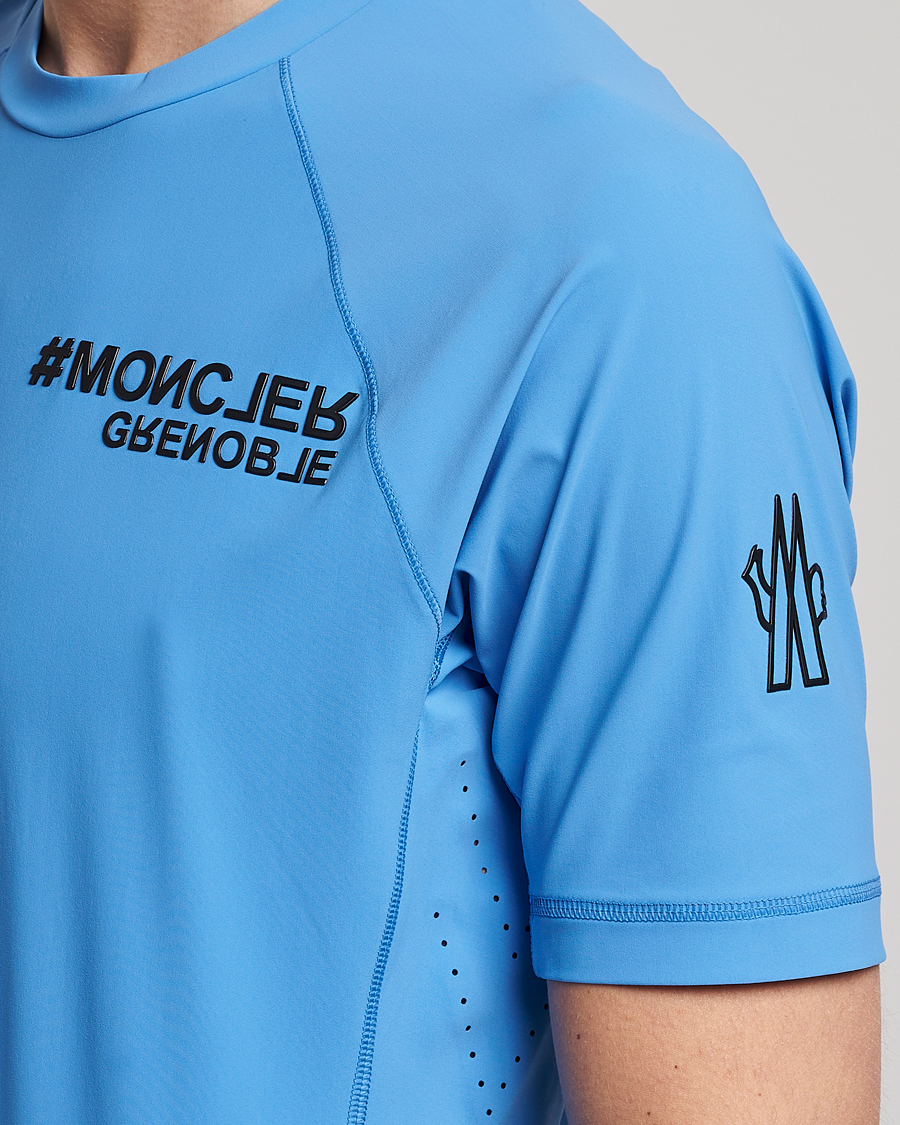 Herren | T-Shirts | Moncler Grenoble | Technical T-Shirt Light Blue