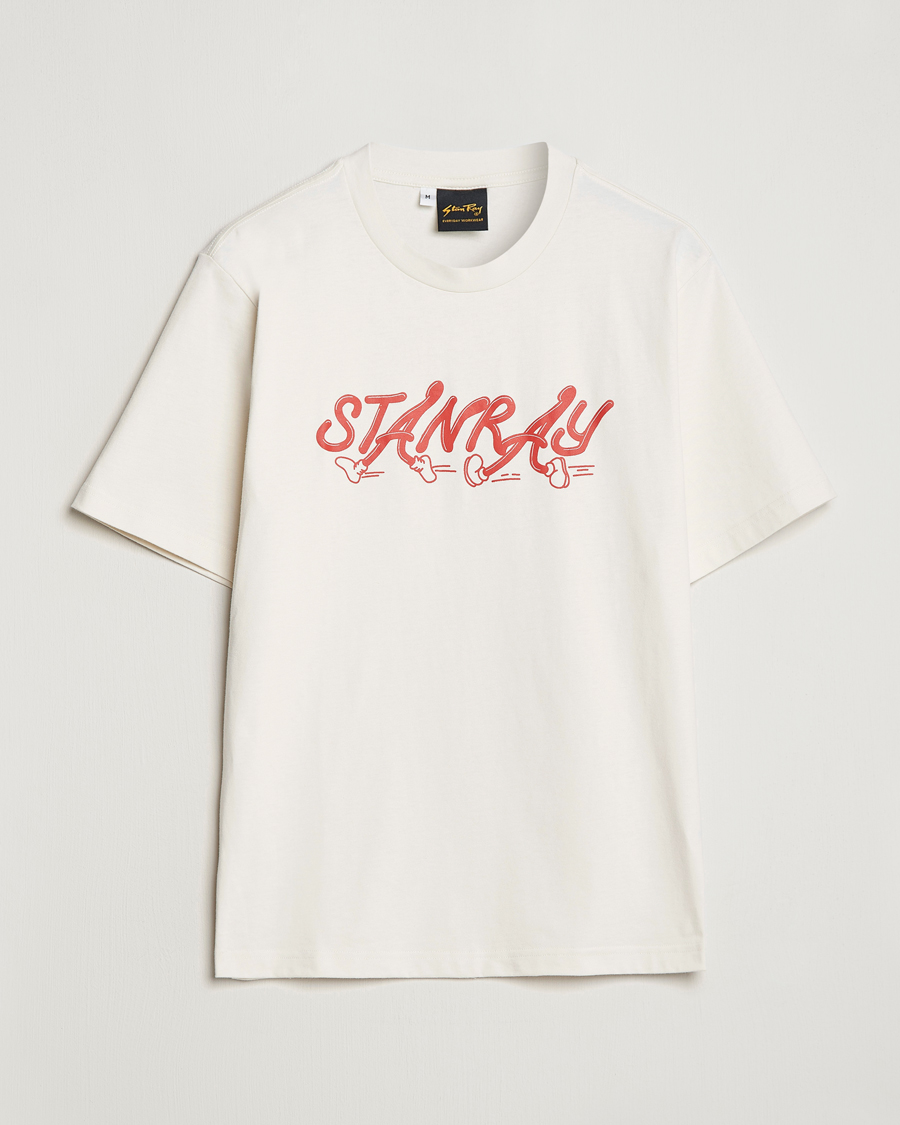 Herren | T-Shirts | Stan Ray | Running Crew Neck T-Shirt Natural