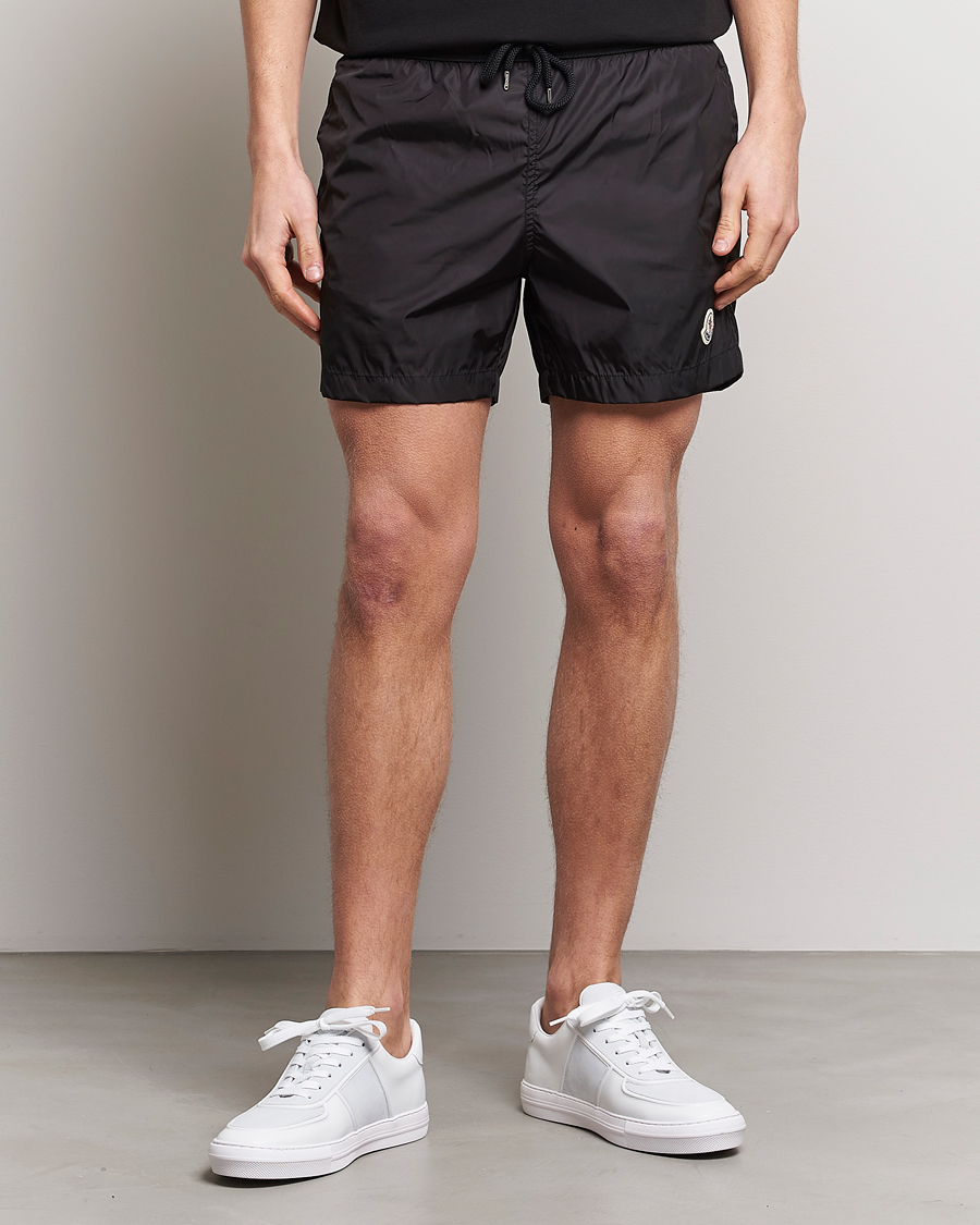 Herren | Badehosen | Moncler | Nylon Swim Trunks Black