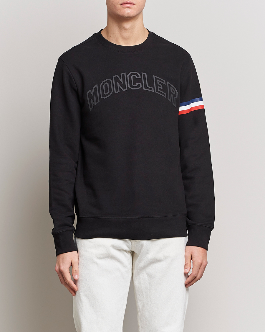 Herren | Pullover | Moncler | Armband Logo Sweatshirt Black