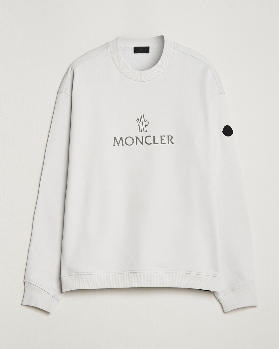 Herren | Pullover | Moncler | Lettering Logo Sweatshirt White