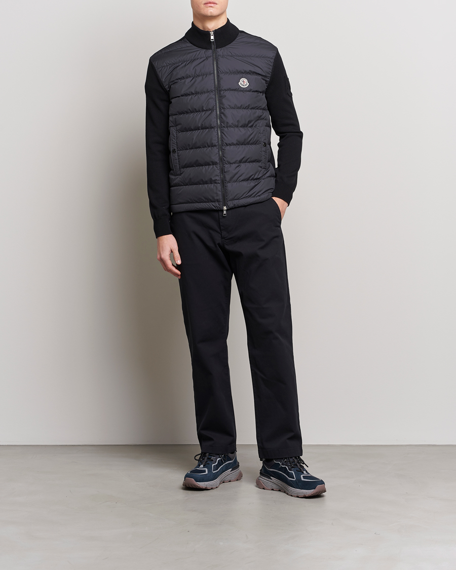 Herren | Pullover | Moncler | Zip Padded Cardigan Black