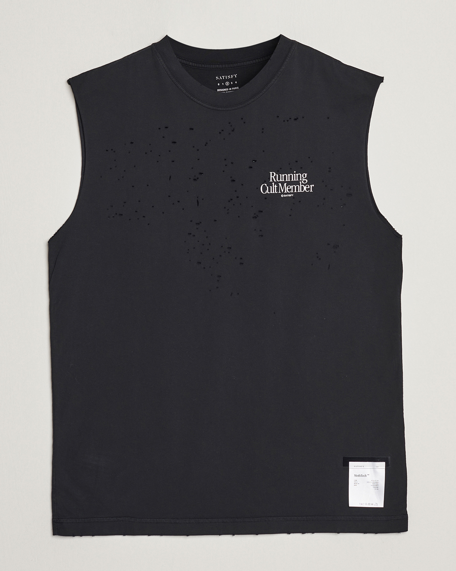 Herren | T-Shirts | Satisfy | MothTech Muscle Tee Black