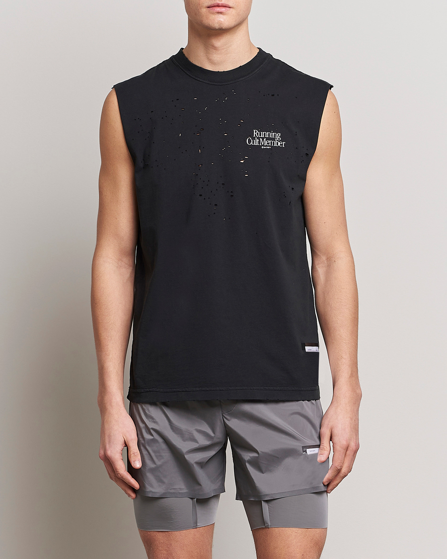 Herren | T-Shirts | Satisfy | MothTech Muscle Tee Black