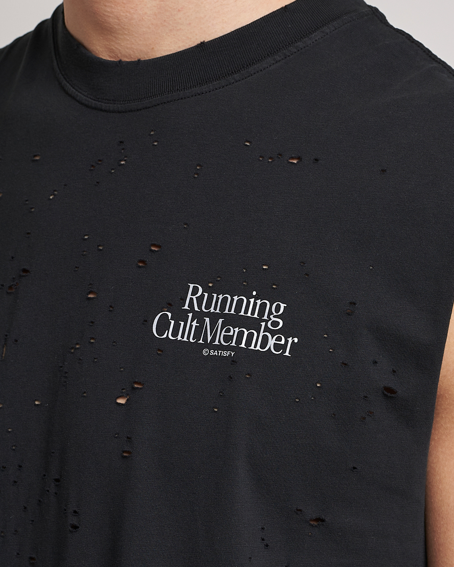 Herren | T-Shirts | Satisfy | MothTech Muscle Tee Black