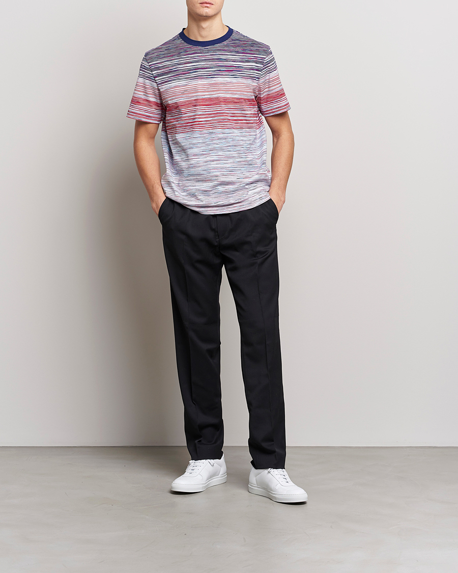 Herren | T-Shirts | Missoni | Space Dye T-Shirt Violet/Light Blue