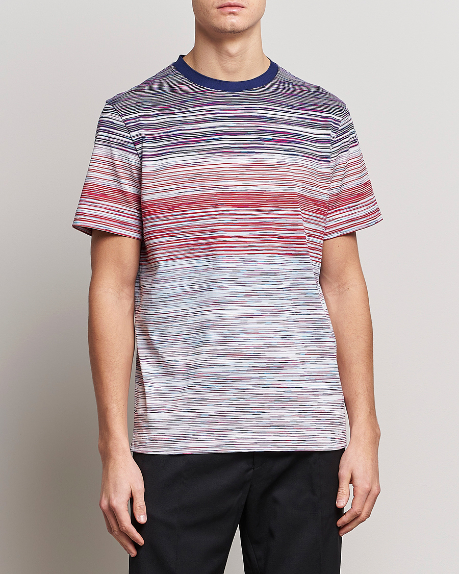 Herren | T-Shirts | Missoni | Space Dye T-Shirt Violet/Light Blue