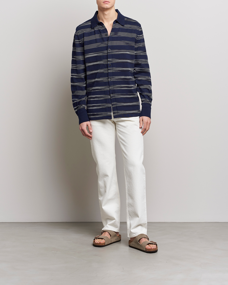 Herren | Hemden | Missoni | Space Dye Knitted Shirt Black/Navy