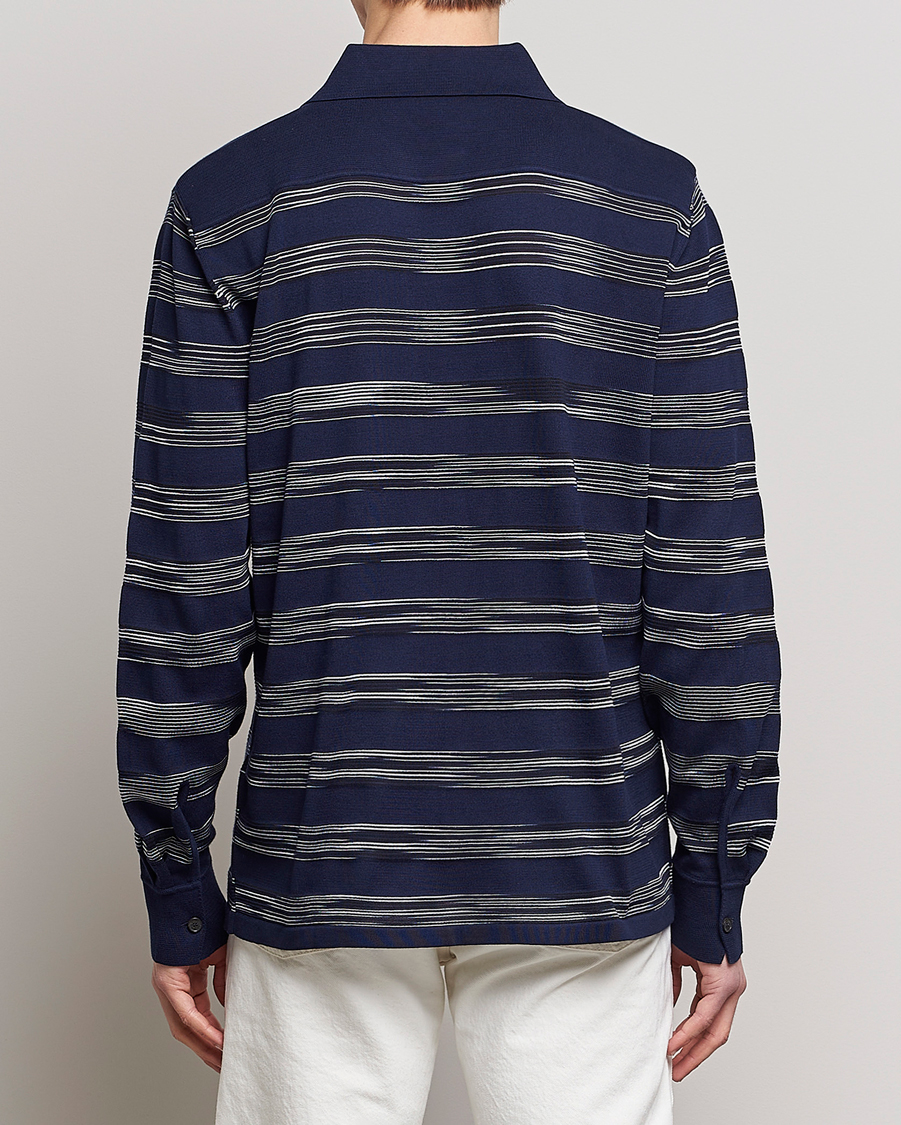 Herren | Hemden | Missoni | Space Dye Knitted Shirt Black/Navy