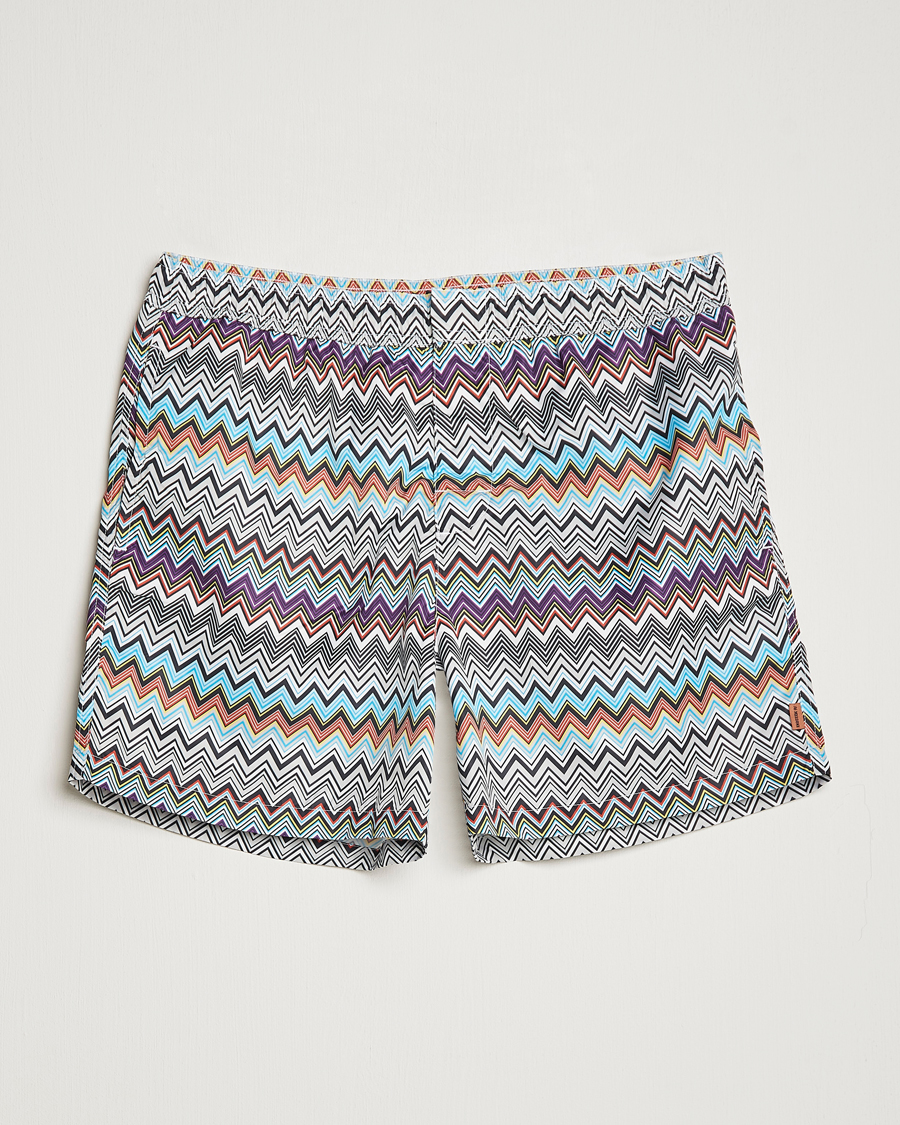 Herren | Badehosen | Missoni | Zig Zag Swim Trunks Grey/Violet