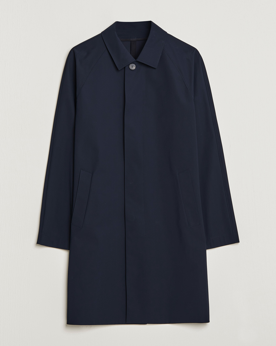 Herren | Jacken | Harris Wharf London | Light Technic Balmacaan Coat Dark Blue