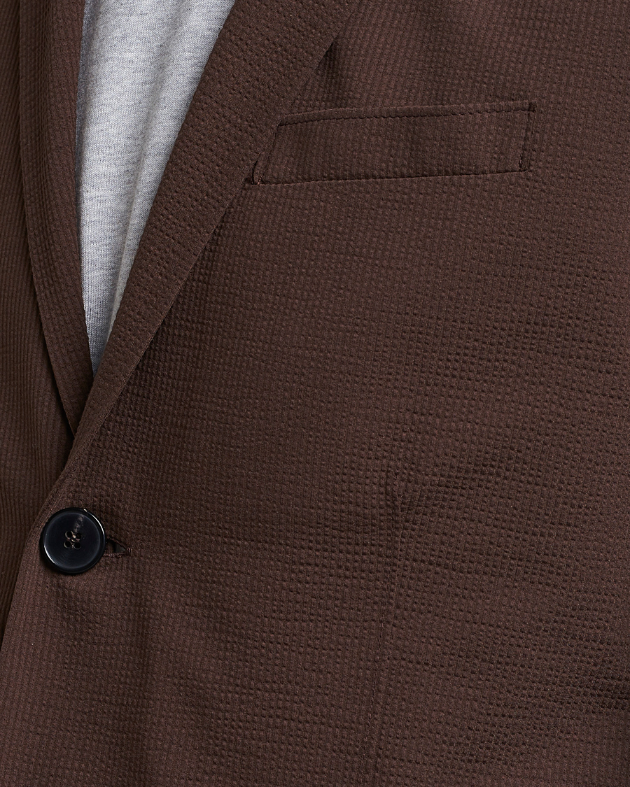 Herren | Sakkos | Harris Wharf London | Coolmax Seersucker Blazer Brown