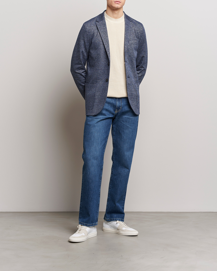 Herren | Sakkos | Harris Wharf London | Linen Blend Blazer Denim