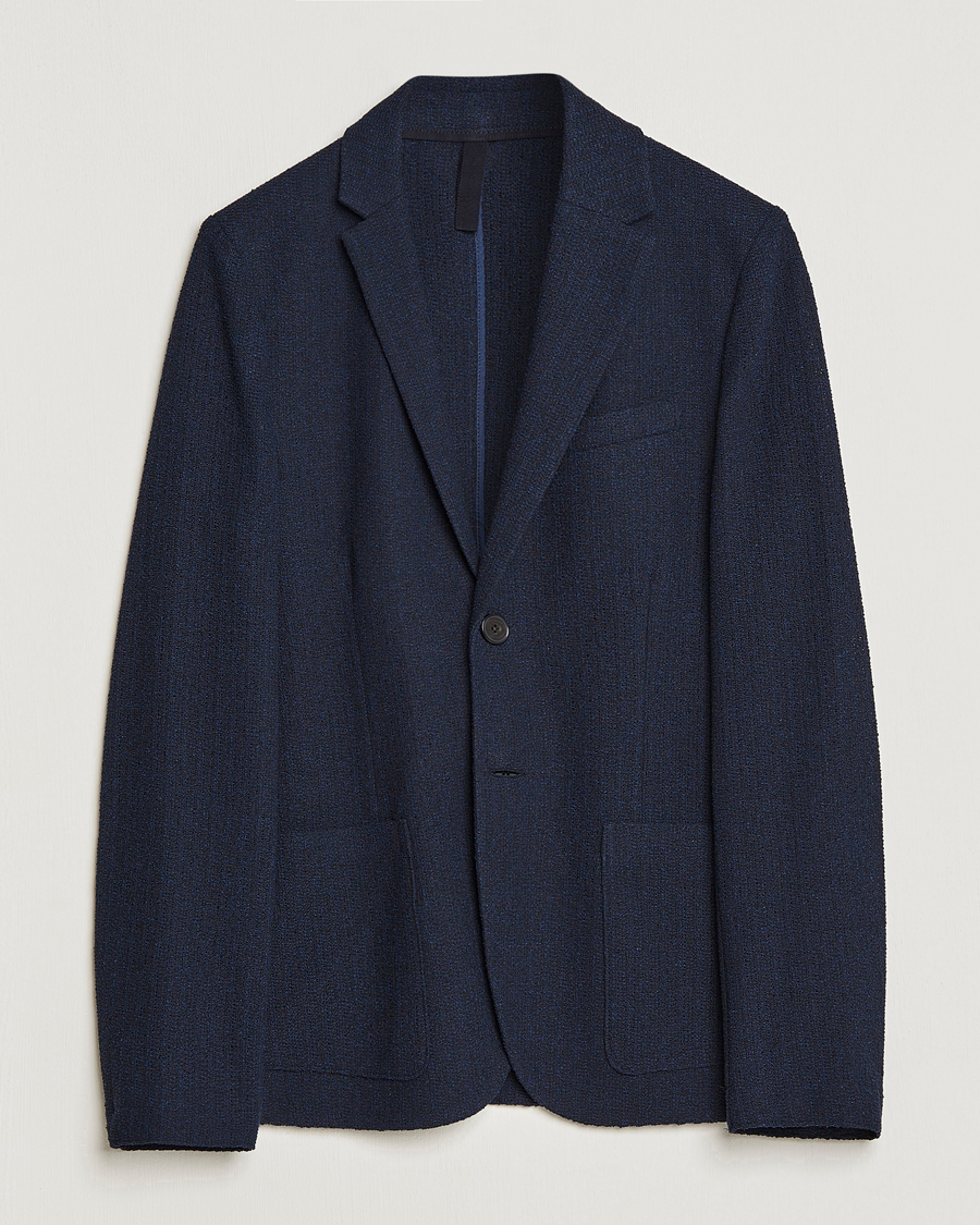 Herren | Sakkos | Harris Wharf London | Cotton Frisè Blazer Blue/Black