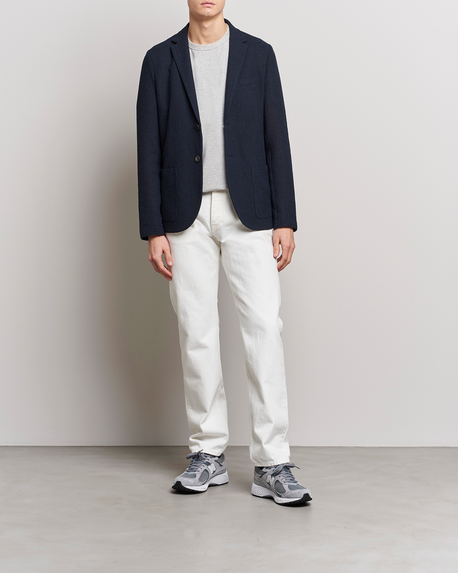 Herren | Sakkos | Harris Wharf London | Cotton Frisè Blazer Blue/Black