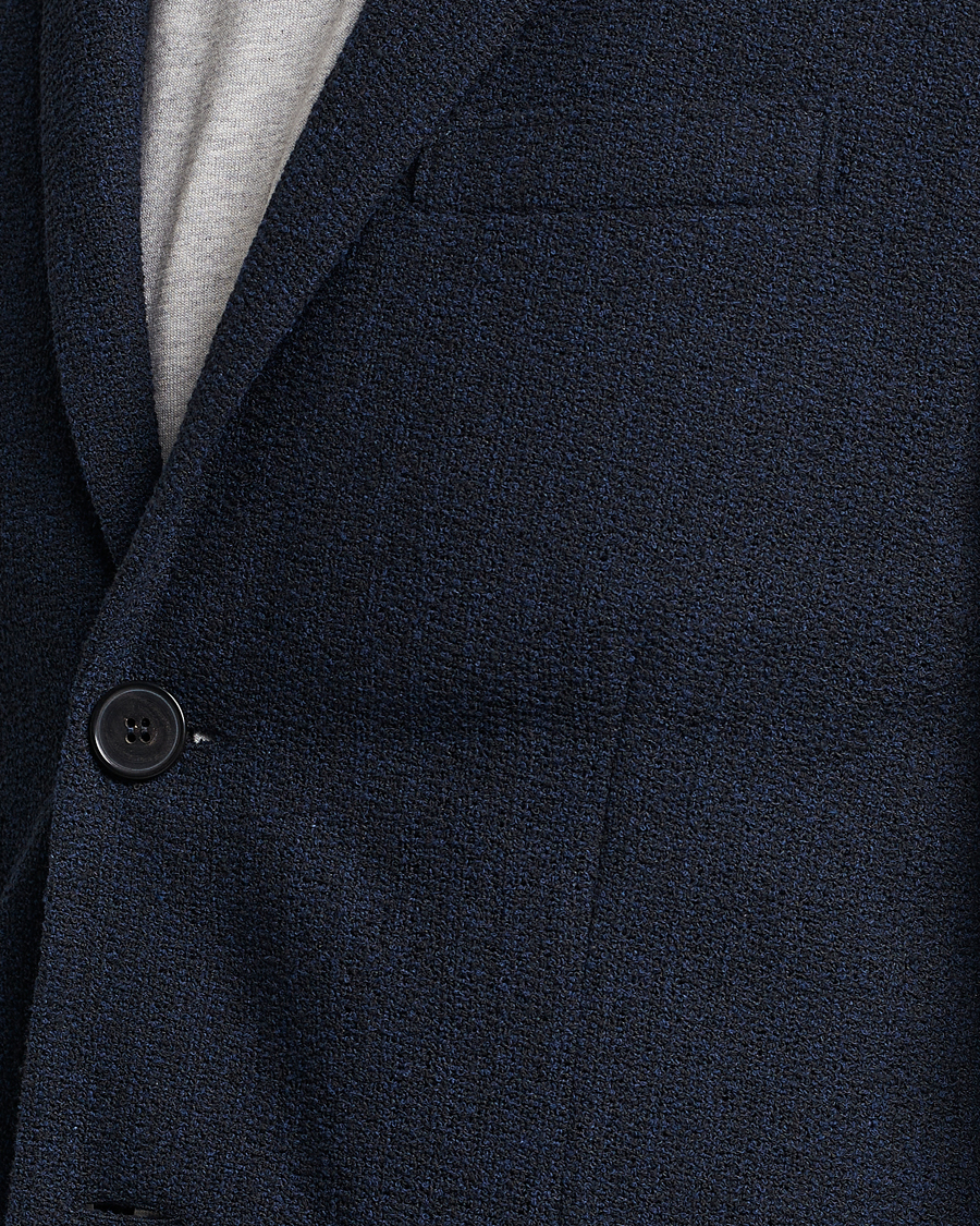 Herren | Sakkos | Harris Wharf London | Cotton Frisè Blazer Blue/Black