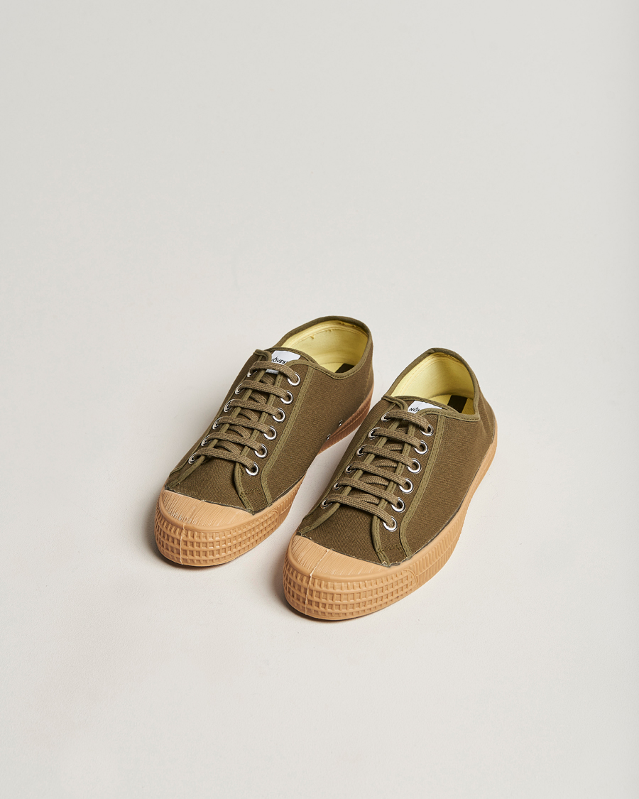 Herren | Novesta Star Master Organic Cotton Sneaker Military/Transparant | Novesta | Star Master Organic Cotton Sneaker Military/Transparant