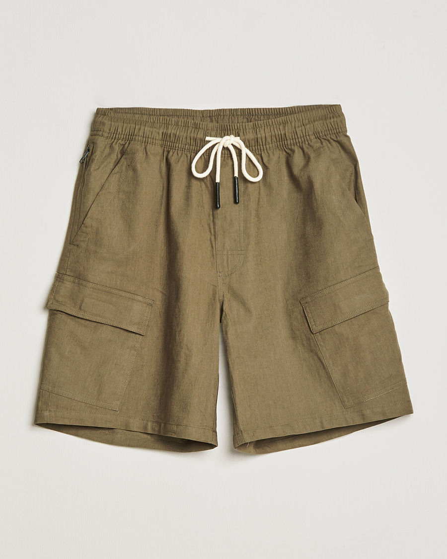 Herren | Shorts | OAS | Cargo Linen Shorts Army