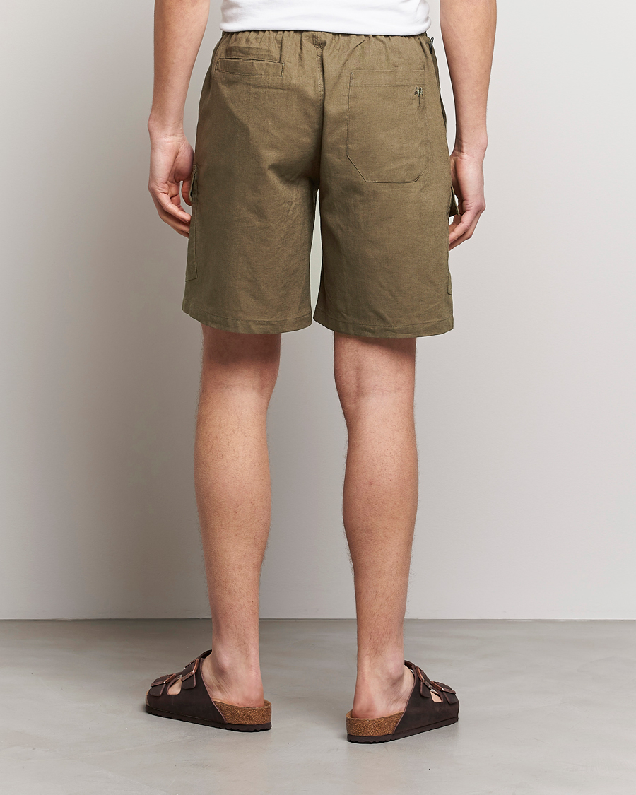 Herren | Shorts | OAS | Cargo Linen Shorts Army
